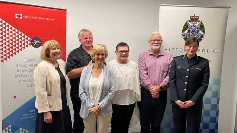 L to R: Dr. Colleen Pierce, ITP Wayne Abblitt, ITP Sandy Moloney, ITP Tracey Ryan, ITP Peter Findlay and Commander Jo Stafford