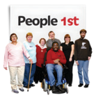 Group of people with the label People 1st